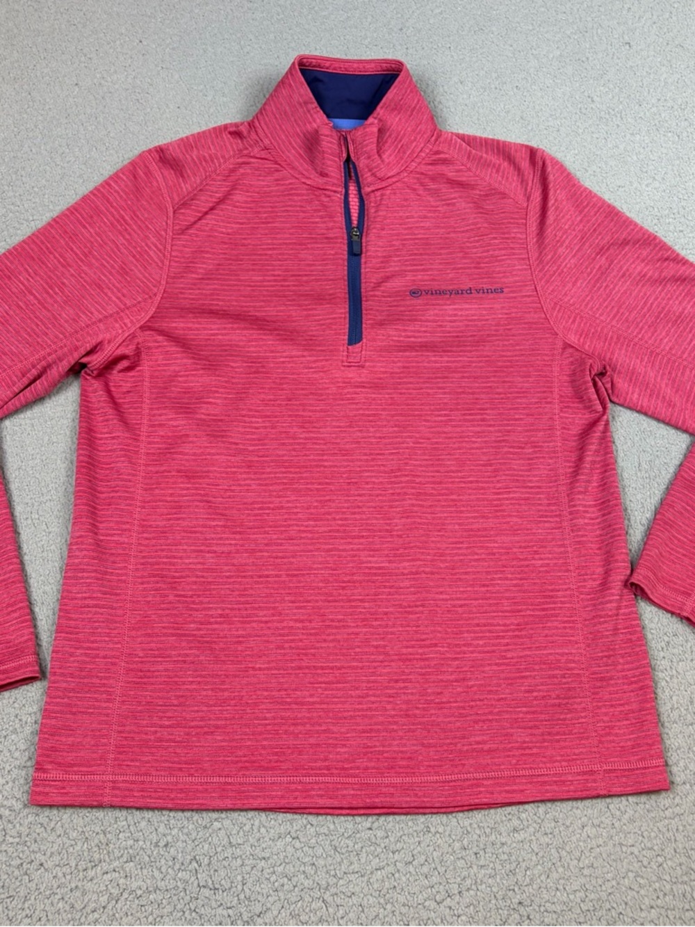 Vineyard Vines Quarter-Zip Pullover Men’s Small Coral-Pink Performance